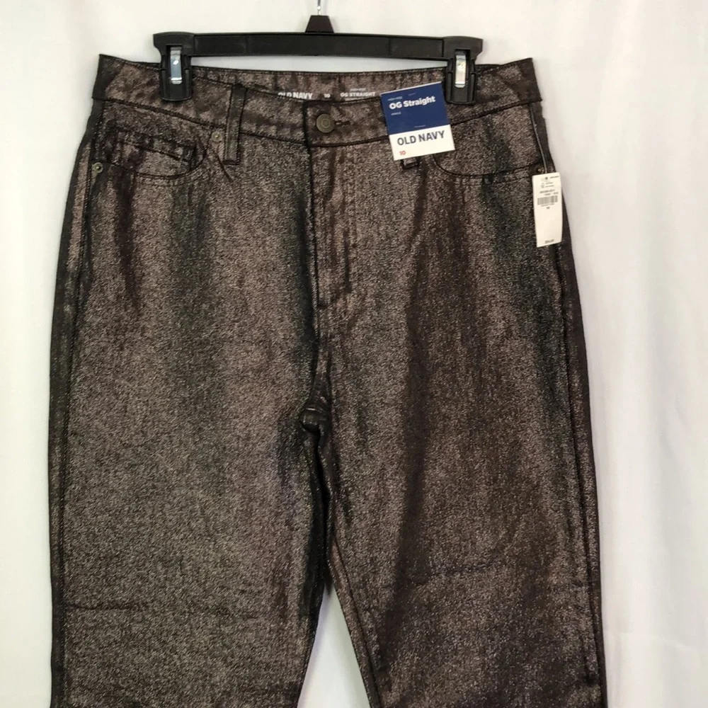Old Navy High-Rise Shine OG Loose  Secret Smooth Pockets Jean Size 10